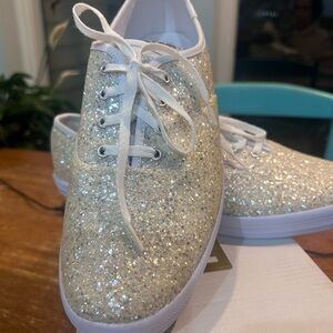 Keds Glitter White Sneakers